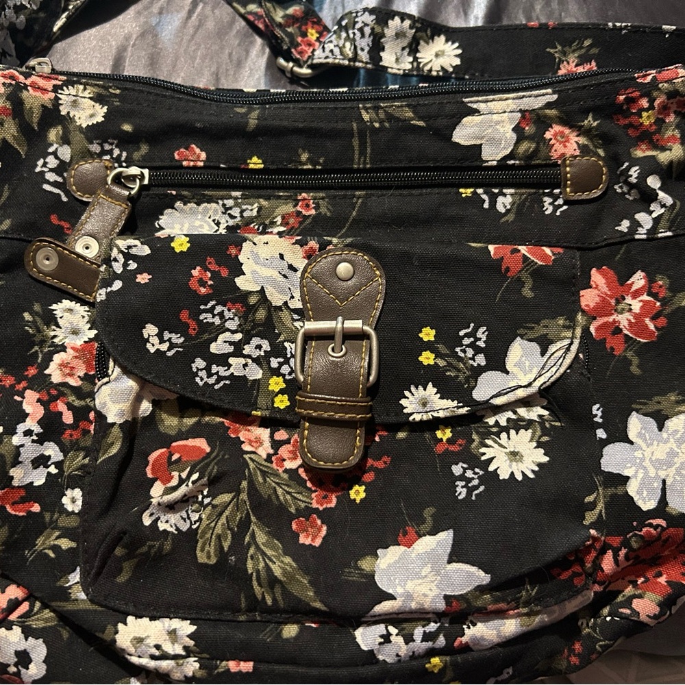 Floral Black Women's Bag